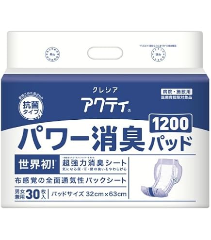 Amazon.co.jp: 日本製紙クレシア アクティ ワイドパッド1400 30枚×3